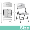 VECELO 4 Pack Folding Chairs Portable Office Kitchen Dining Chairs 6 Colors - 2 of 4