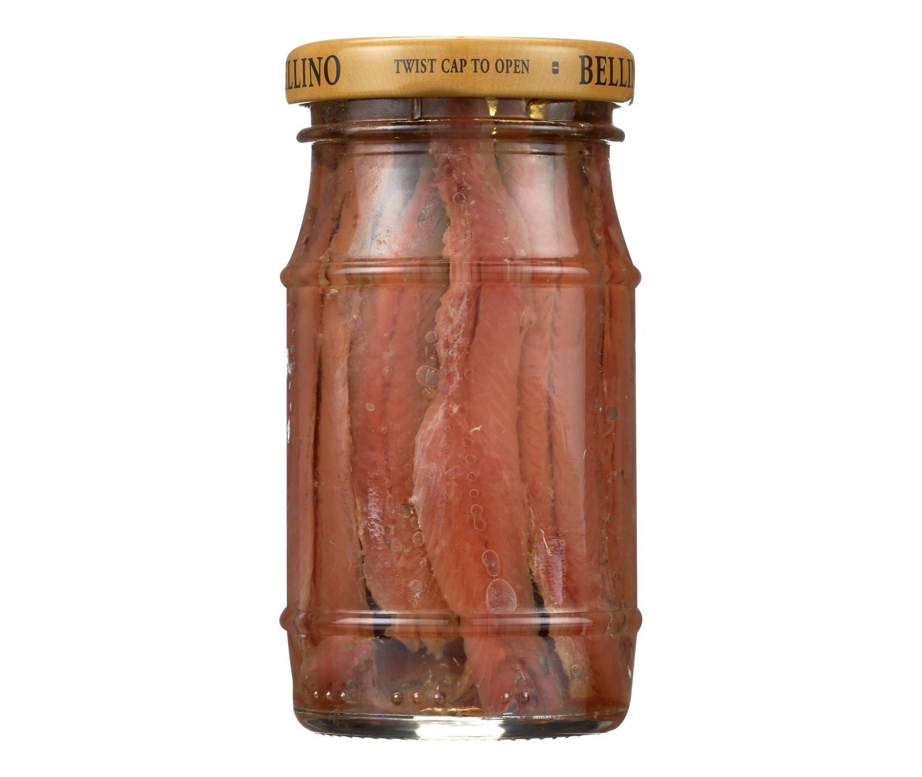 Bellino - Anchovies - Oil - Flat - Case of 12 - 4.25 oz