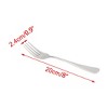 Unique Bargains Home Kitchen Durable Stainless Steel Forks 6 Pcs - 2 of 4