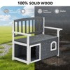 Karl Home | Wooden Outdoor Storage Bench with Built-in Dog House - 4 of 4