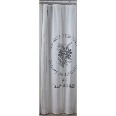 Park Designs Seed Sack Shower Curtain 72''X72''