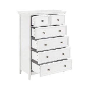 Lyngins 6-Drawer Dresser with Metal Handles,Modern Chest of Drawers,Storage Furniture for Bedroom,Living Room - 1 of 4
