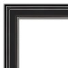 42" x 30" Non-Beveled Ridge Black Wall Mirror - Amanti Art: Modern, Polystyrene Frame, Wall Mount - 3 of 4