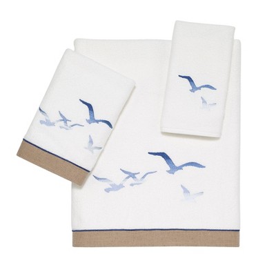 Avanti Seagulls 3 Pc Towel Set - White