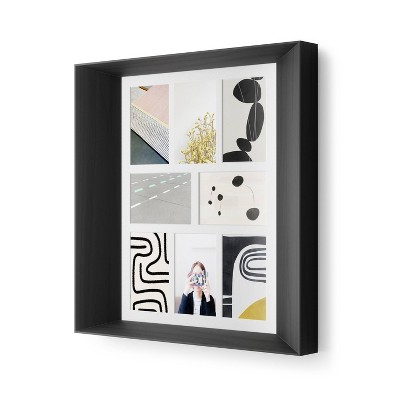 19.5" x 19.63" Lookout PD Multiple Wall Image Frame Black - Umbra