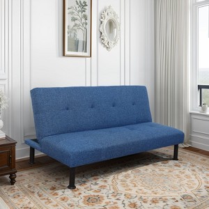 AndMakers 64 in. Linen Twin Size Sofa Bed - 1 of 4