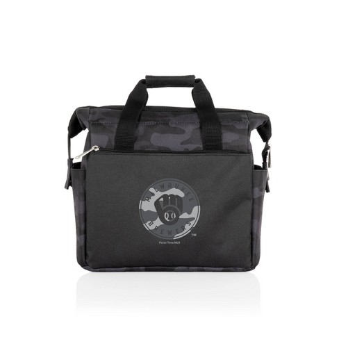 MLB Milwaukee Brewers On The Go Soft Lunch Bag Cooler - Black Camo - image 1 of 4