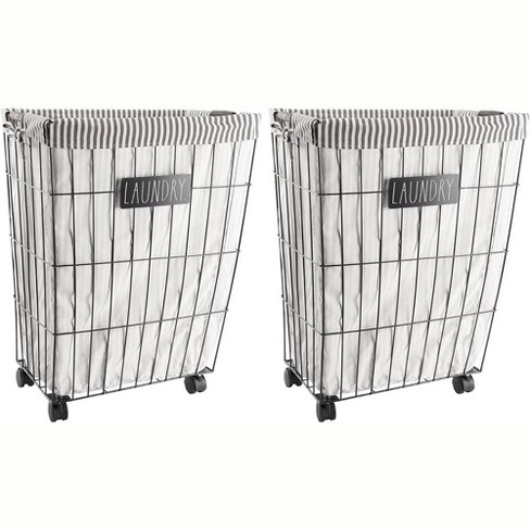 Rae Dunn Hamper Laundry Basket 