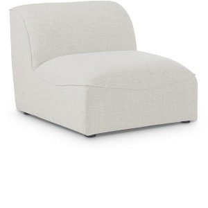 Meridian Furniture,Miramar Durable Linen Textured Armless - 1 of 4