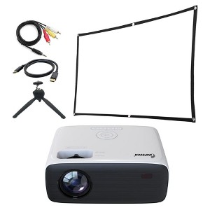 Impecca 180” Home Theater Projector, 200 ANSI Lumens, 720P, Protective Case+Accessory Kit - 1 of 4