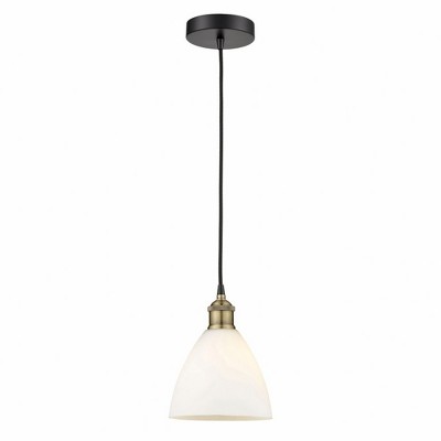 Edison Dome - 1 Light Cord Hung Mini Pendant In Industrial Style-10.25 Inches Tall and 7.5 Inches Wide