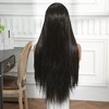 Jessie's Wig 30 Inch Silky Straight 13*3.5 Synthetic Lace Wigs Jet Black 1 Pc/Pack - 4 of 4