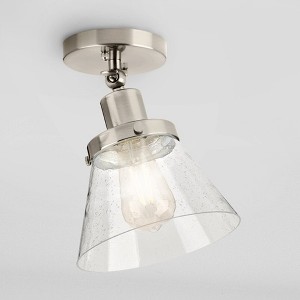 Urban Ambiance Luxury Modern Farmhouse Indoor Ceiling Light,  10''H x 8"W x 8''D,  Brushed Nickel Finish, UHP4660 - 1 of 4