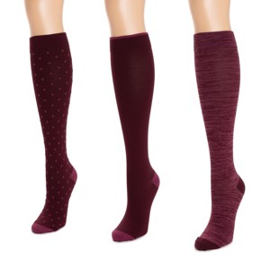 MUK LUKS Women's 2 Pair Pack Compression Socks - 1 of 3