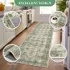 Entryway Runner Rug, Washable Ultra-Thin Non-Slip Vintage Farmhouse Accent Carpet, Indoor Floor Mat for Hallway,Kitchen,Bathroom,Laundry - 3 of 4