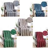 Sheridan Paris Collection Eiffel Tower Super Warm and Cozy Embossed Flannel Throw Blanket 50" x 60"
