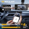 NEXPOW 3 Channel 5G WiFi Dash Cam Front Rear Cabin, 4K+1080P+1080P GPS Dash Camera for Car with 64GB Card - 4 of 4