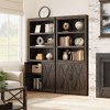 Farmhouse Bookcases with Doors, 5 Tier Bookshelf with Storage, 70 inch Tall Bookshelf and Bookcase - 4 of 4