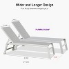 PURPLE LEAF Outdoor Chaise Lounge Set Adjustable Recliner with Side Table Aluminum Outdoor Lounger - 3 of 4