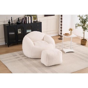 Gulches Foam Bean Bag Chair for Adults/Teens Pre-Filled Lazy Sofa with Ultra Soft Chenille Cover, Indoor and Outdoor Lounge Chair - 1 of 4