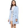 INSPIRE CHIC Women's Notched Lapel Single Breasted Outwear Fall coat - 2 of 4