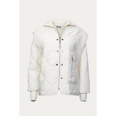 Women's ASH QUILTED PADDED REMOVABLE SHELL JACKET - AMYLYNN