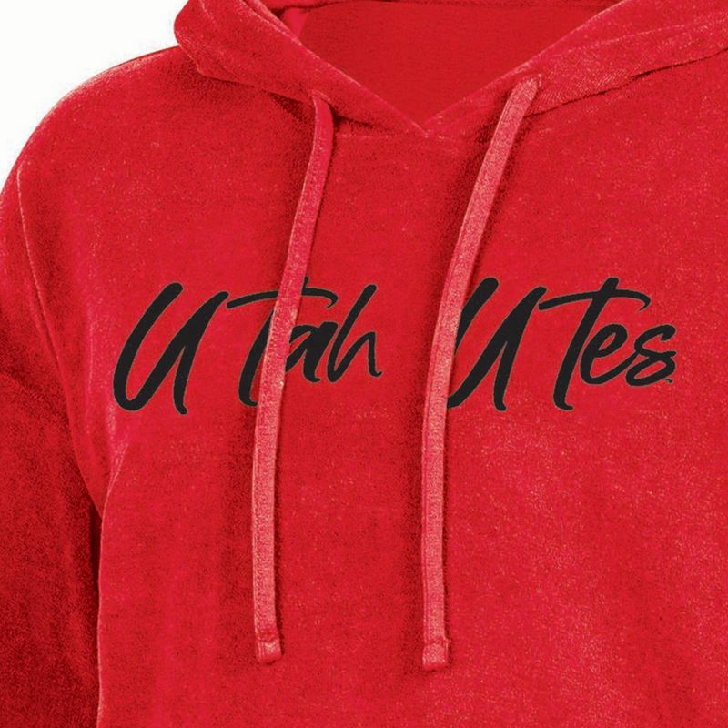 NCAA Utah Utes Women&#39;s Terry Hooded Sweatshirt, 3 of 4