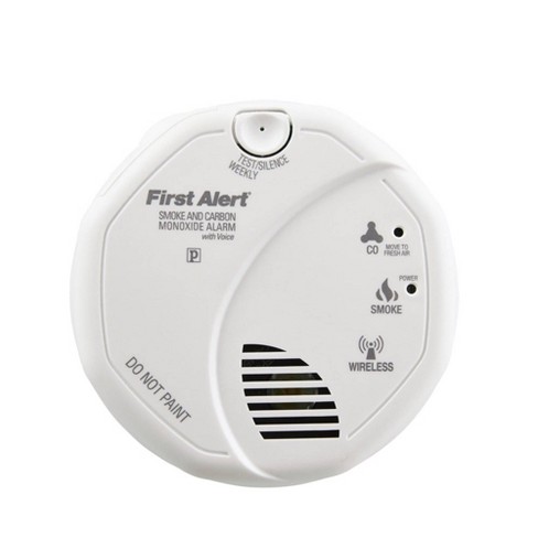 First Alert Sco501cn Smoke Carbon Monoxide Detector With Voice Location And Wireless Interconnectivity Target