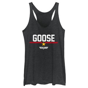 Women's Top Gun Nick "Goose" Bradshaw Logo Racerback Tank Top - 1 of 4
