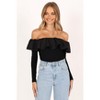 Petal and Pup Cloe Off Shoulder Top - Black 2 - 2 of 4