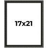 PosterPalooza | Antique Black Picture Frame - UV Acrylic, Foam Board Backing, Hanging Hardware - 2 of 4