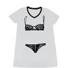 Smart & Sexy Women's Oversized Graphic V-Neck Sleep Shirt - 4 of 4