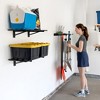 StoreYourBoard 1' x 2' Bristol Garage Wall Mount Shelves | 2 Pack | Black - 4 of 4