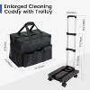 Extra Large Rolling Cleaning Caddy with 360掳 Swivel Wheels, Detachable Trolley Bag with Dust-Proof Lid - 2 of 4