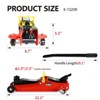 VisioGear 2 Ton Low Profile Floor Jack, Racing Floor Jack with Single Pistons Quick Lift Pump, Hydraulic Floor Jack Lifting, Black&Red, - 3 of 4