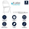 Flash Furniture 2 Pack HERCULES Series 650 lb. Capacity Plastic Fan Back Folding Chair - 2 of 4