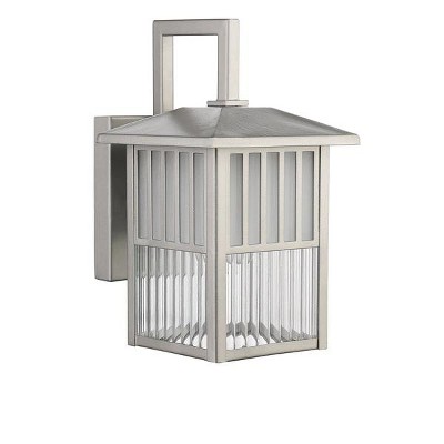 Chloe Lighting Frisco Transitional 1 Light Painted Nickel Outdoor Wall Sconce 11" Height