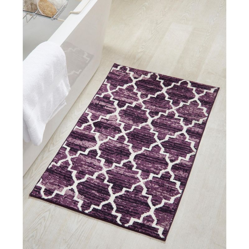 Savio Collection 100% Micro Polyster 4 Piece Bath Rug Set - Better Trends, 3 of 8