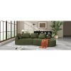 116" Modern Curved Sectional Sofa with High-Density Fully Compressed Sponge and Chaise Lounge, 2-Piece Set, Fully Assembled Right Hand Facing - 3 of 4
