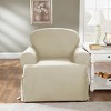 Duck T Cushion Chair Slipcover Natural - Sure Fit - image 3 of 4