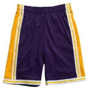 Boy's Nba Los Angeles Lakers Swingman Road Shorts - Mitchell & Ness - 1 of 2