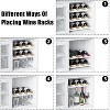 Wine Bar Rack Cabinet - Detachable Wine Rack, Industrial Coffee Bar, Farmhouse Sideboard & Buffet with Storage, for Bar Kitchen Dining Living - 4 of 4
