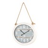 Yosemite Home Decor at The Beach White Roped Wall Clock,White, Light Blue,Small,CLKE14425017 - 2 of 4