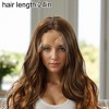 Unique Bargains Women's Big Curly Long Hair Wig High Temperature Fiber Brown Yellow 1 Pc - 4 of 4