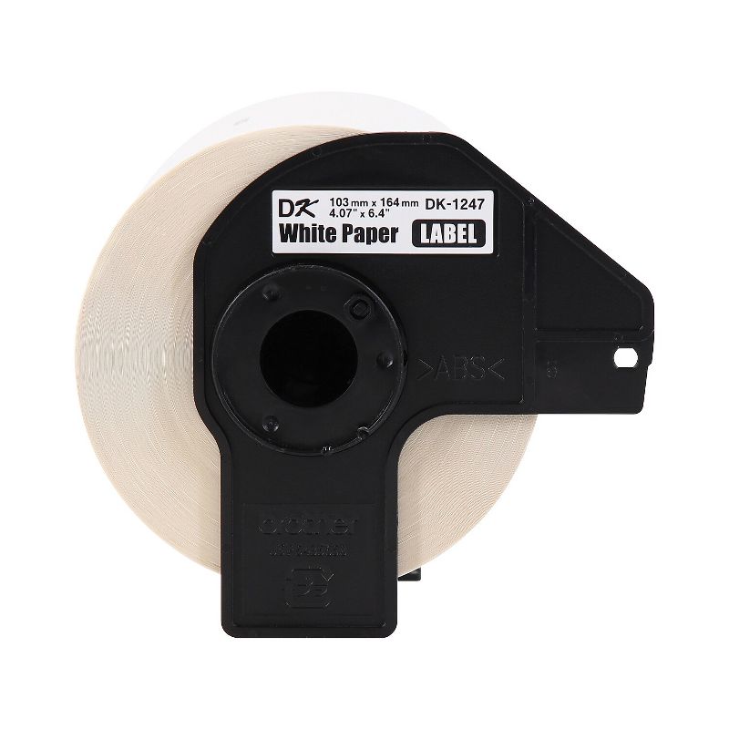 Brother DK-1247 Large Shipping Paper Labels 6-4/10" x 4-7/100" Black on White 180 Labels/Roll 3, 3 of 6