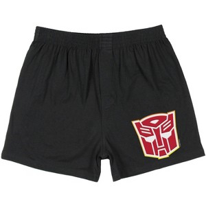 Transformers Men's Optimus Prime Autobot Tag-Free Boxer Shorts Underwear Black - 1 of 4