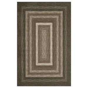 Area Rugs for Living Room Large Soft Washable Rug Cottage Rustic Braided Print Floor Cover Non Slip Non Shedding Stain - 1 of 4