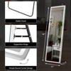 FURNIinspire Full Length Mirrors Rectangle Full-Body Mirror, Floor Standing Mirror With Stand, Wall Mounted Hanging, White, 21"*64" - 3 of 4
