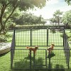Heavy Duty Metal Playpen with door,31.7"H Dog Fence Pet Exercise Pen for Outdoor - 2 of 4