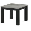 Gray Black 3-Piece Living Room Table Set Table Top Cocktail Table and Two Matching End Tables Wooden Furniture - 3 of 4